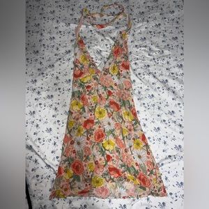SEVEN WONDERS FLORAL DRESS HALTER